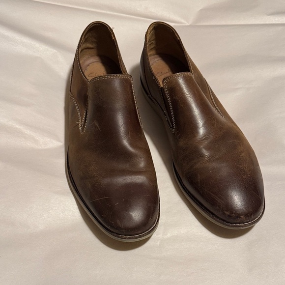 Clarks Rich Brown Slip-On Loafers main image 2